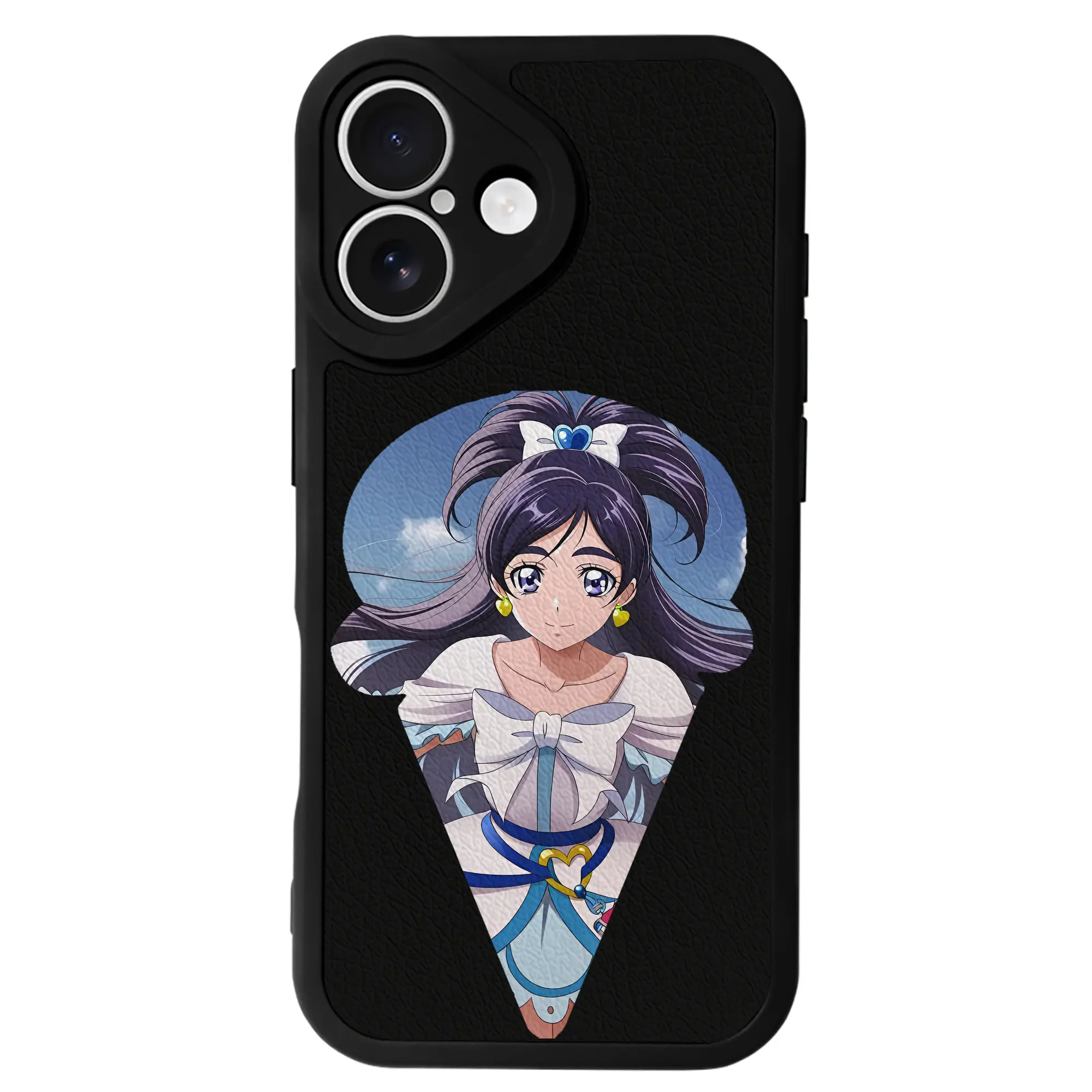 プリキュア グッズ,雪城ほのか - IPhone 16シリーズ対応 ・ シリコンスマホケース ・ レザー調 ・ 高精度フィット ・ 耐衝撃 ・ ワイヤレス充電対応 ・ 精密カット